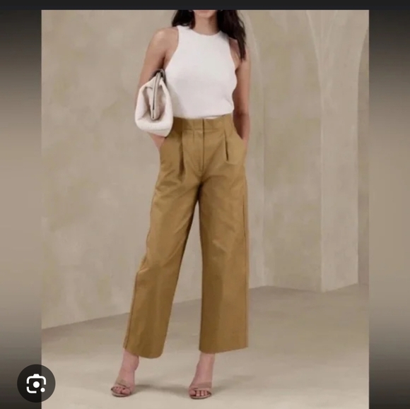 Banana Republic Pants - Banana Republic Womens Size 8 Barrel Leg Chino In Whiskey